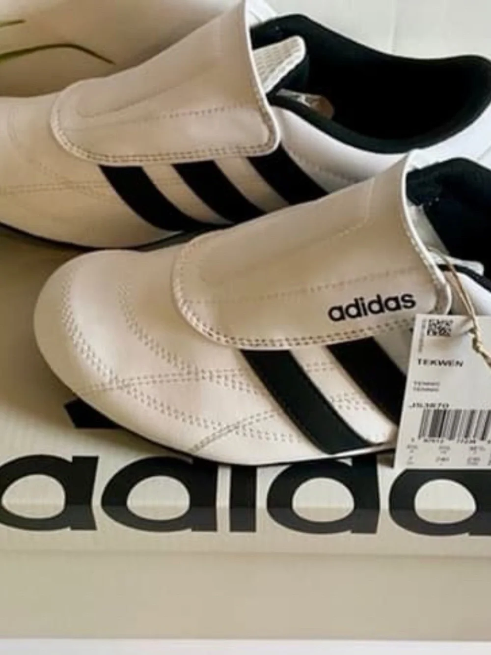 ADIDAS WOMEN'S TEKWEN SLIP-ON SNEAKERS~SIZE 7~BLACK AND WHITE~NEW!